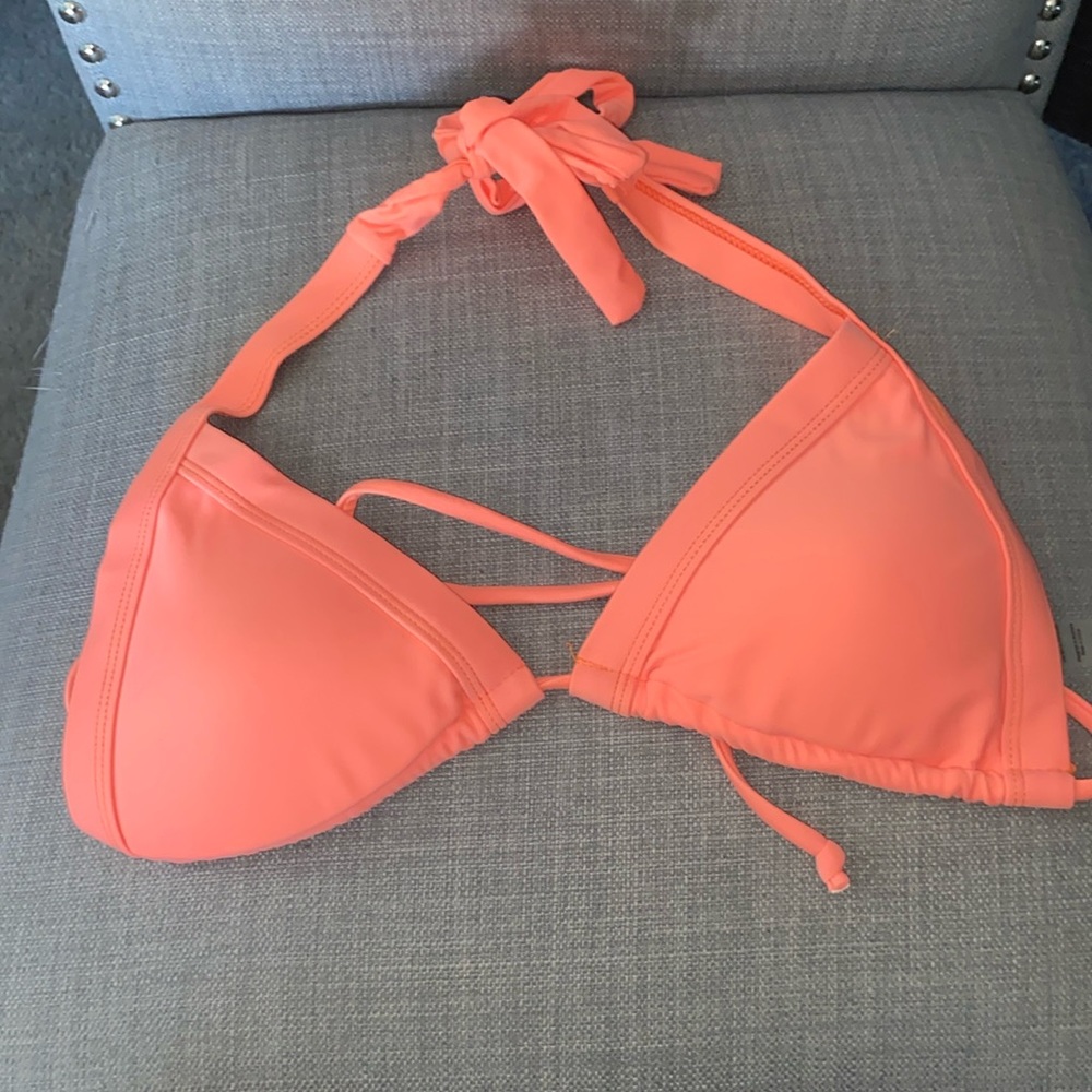 Dollboxx Orange Halter Swim Top